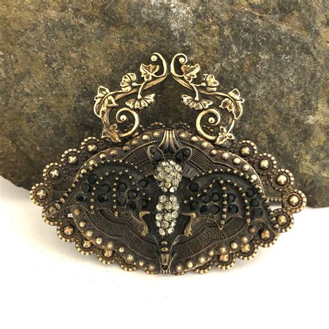 Vampire Bat Necklace Supply Victorian Jeweled Bat Necklace - Etsy