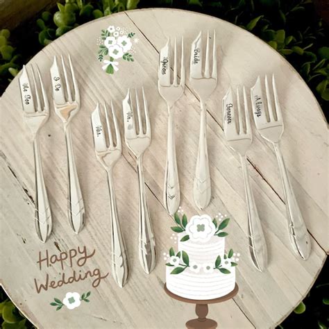 Wedding Cake Forks - Etsy