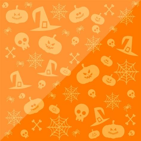 Free Vector | Orange halloween background