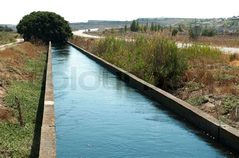 Irrigation canal | Stock image | Colourbox