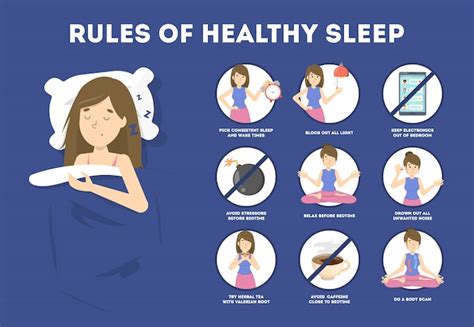 Rules of healthy sleep. bedtime routine for good sleep at night ...