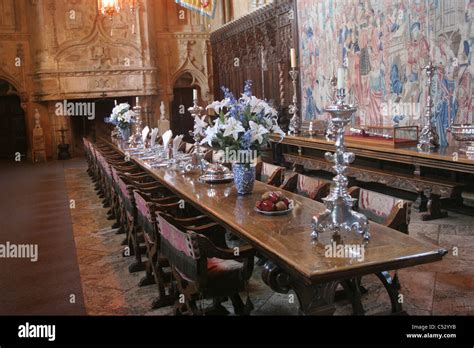 Hearst Castle. Dining Room Stock Photo - Alamy