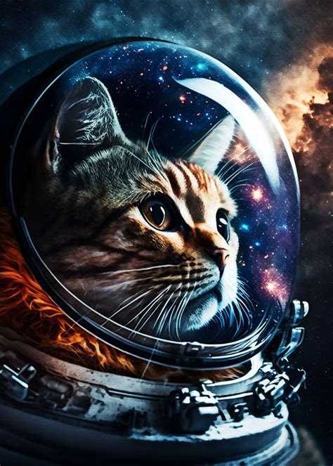 'Space Cat' Poster by Muh Asdar | Displate