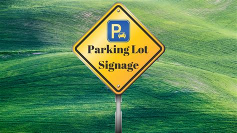 Parking Lot Signage: Rules and Regulations | Call Dare