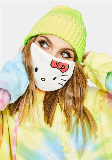 Hello Kitty Protective Face Mask - White | Dolls Kill