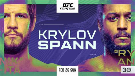 UFC Vegas 70: Krylov vs. Spann fight card, date, start time in India ...