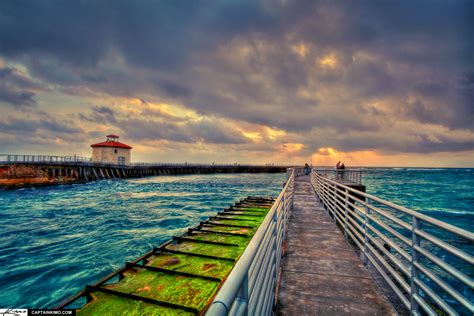 Boynton Beach Ocean Inlet Sunrise During Storm