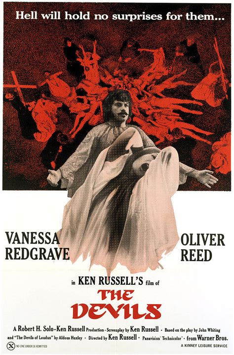 The Devils, Oliver Reed Back, Vanessa Photograph by Everett - Fine Art ...