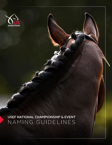 USEF National Championship & Event Naming Guidelines by United States ...