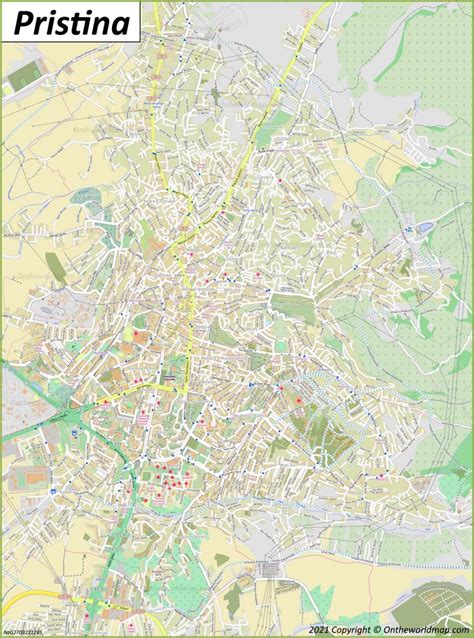 Pristina Map | Kosovo | Discover Pristina with Detailed Maps