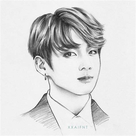 jungkook drawing easy