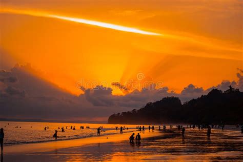 Radhanagar Beach Sunset, Andaman Islands Editorial Stock Photo - Image ...