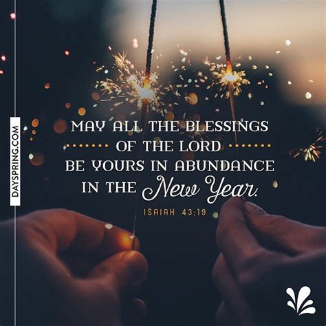 May all the blessings of the Lord be yours in abundance in the new year ...