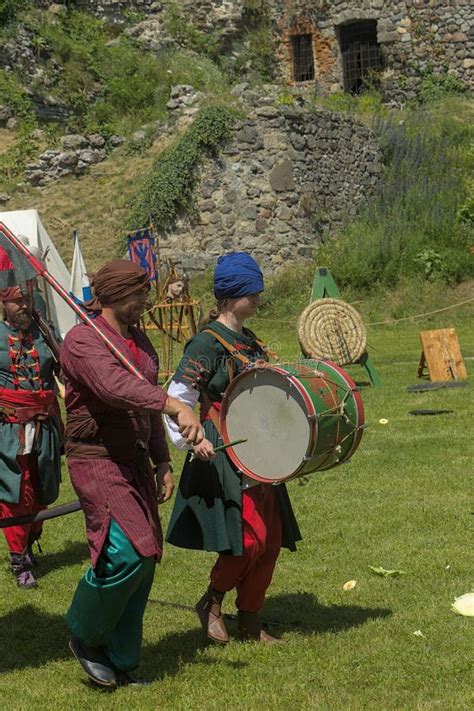 Actors in Janissaries Uniforms at a Historical Show Editorial Photo ...