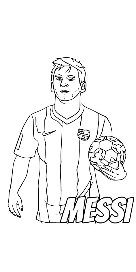 Sketch Of Messi Face Coloring Pages | The Best Porn Website