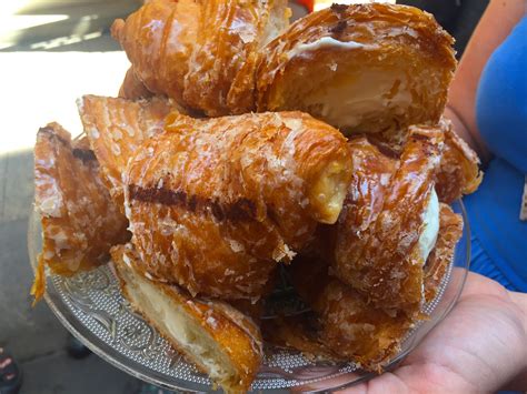 Mouthwatering, cream-filled croissants from a pastry shop in the El ...