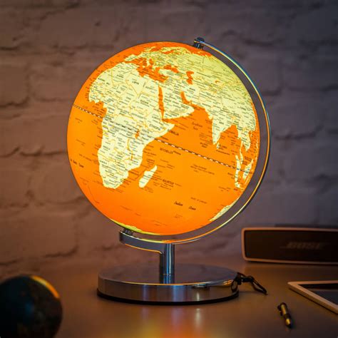 Illuminated LED Globe Light In Goldfish Orange By TheLittleBoysRoom ...