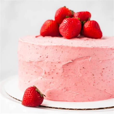 Strawberry Cake with Strawberry Frosting | Recipe | Frosting recipes ...