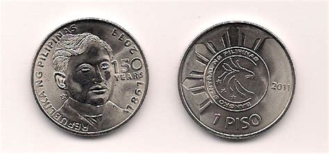 New 1 Peso Coin with Picture - Philippine Government 2288