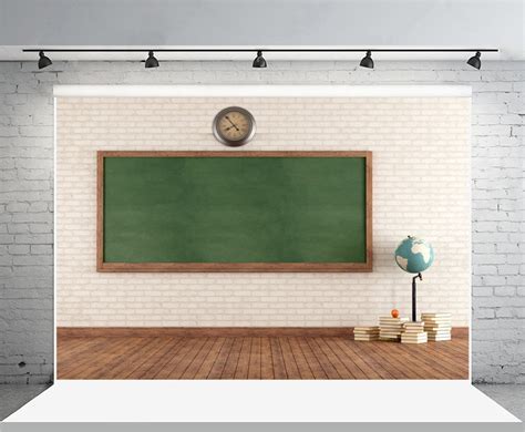 GreenDecor Polyster 7x5ft Classroom Backdrop Blackboard Photography ...