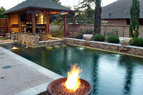 Dry Stack - Custom Swimming Pool - North Richland Hills, TX - Rustic ...