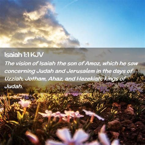 Isaiah 1:1 KJV Bible Verse Images