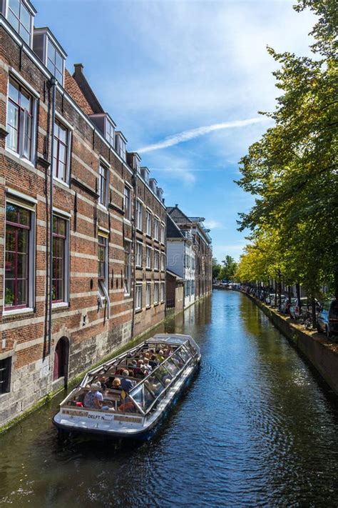 Delft Canal Cruise editorial image. Image of transportton - 33602240