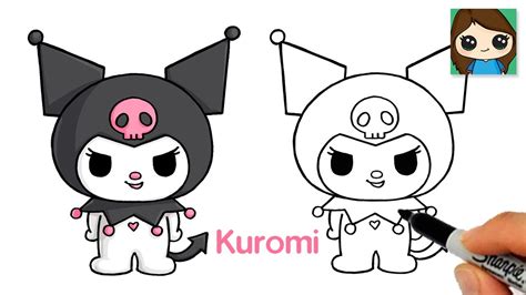 How to Draw Kuromi Easy Sanrio