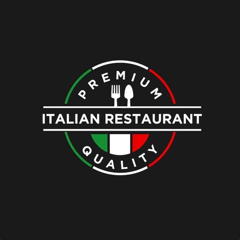 Premium Vector | Italian food vector logo badge design