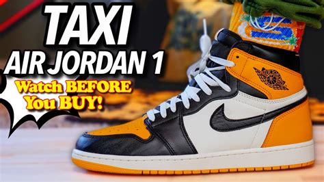 Air Jordan 1 TAXI / YELLOW TOE ON FEET Review! Watch BEFORE You BUY ...