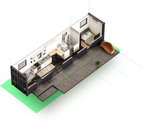 Homedit | Maison container, Plan maison contenaire, Maisons conteneurs ...