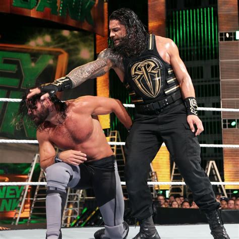 Photos: Ambrose spoils Rollins' victory at WWE Money in the Bank | Wwe ...