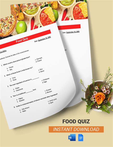 Quiz Templates in Google Docs - FREE Download | Template.net