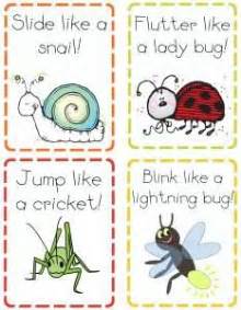 Bug Themed Action Cards | Insect activities, Bugs preschool, Insects ...