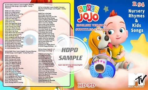 Usb Pendrive Super Jojo Nursery Rhymes & Kids Songs Nonstop MTV R94 ...