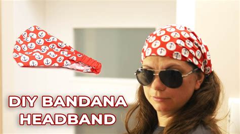 DIY Bandana Headband with Elastic for Girls or Guys in just 10 minutes ...