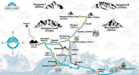 Annapurna Base Camp Trek Routes and Maps | TravellersQuest