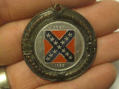 Vintage Antique Stief Jewelry Civil War Confederate Flag Fob Keychain ...