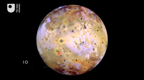 Jupiter's moon Io, the most volcanically active body in the solar ...