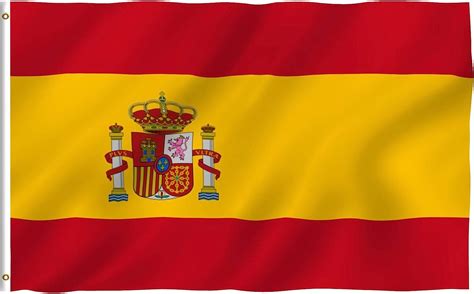 Anley Fly Breeze Bandera de España de 3x5 pies - Color Vivo y ...