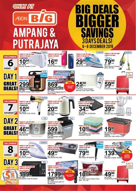 AEON BiG Ampang & AEON BiG Putrajaya Big Deals Bigger Savings Promotion ...