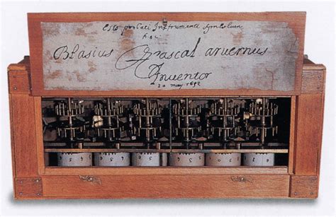 Pascaline Mechanical Calculator 1642 Stretched Canvas - Science Source ...