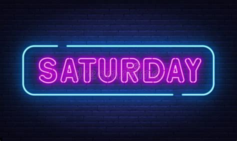 Saturday Neon Sign Stock Illustrations – 85 Saturday Neon Sign Stock ...