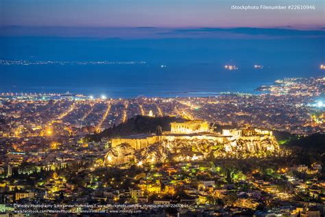 Athens Cityscape,Acropolis at Night - Mlenny Photography