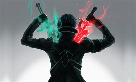 Wallpaper : Sword Art Online, anime, Kirigaya Kazuto, sword, fantasy ...