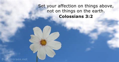 Colossians 3:2 - Bible verse (KJV) - DailyVerses.net