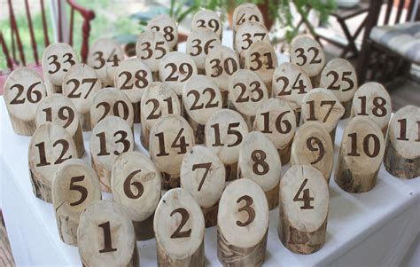 Beautiful Bridal: Rustic Wedding Table Numbers