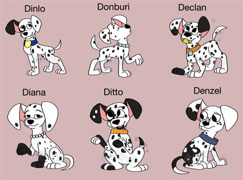 Pin by Diego Ebmildorou on 101 dalmatians | 101 dalmatians, Dog names ...