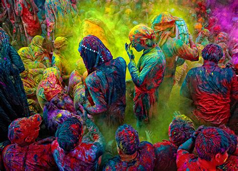 Festival Of Holi In Mathura