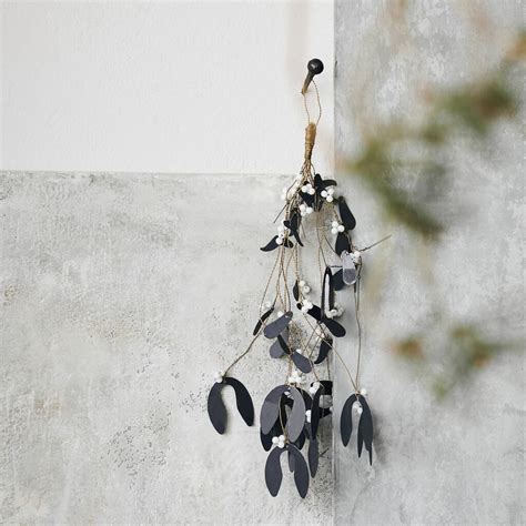 Mistletoe Hanging Decoration In Black By Idyll Home ...